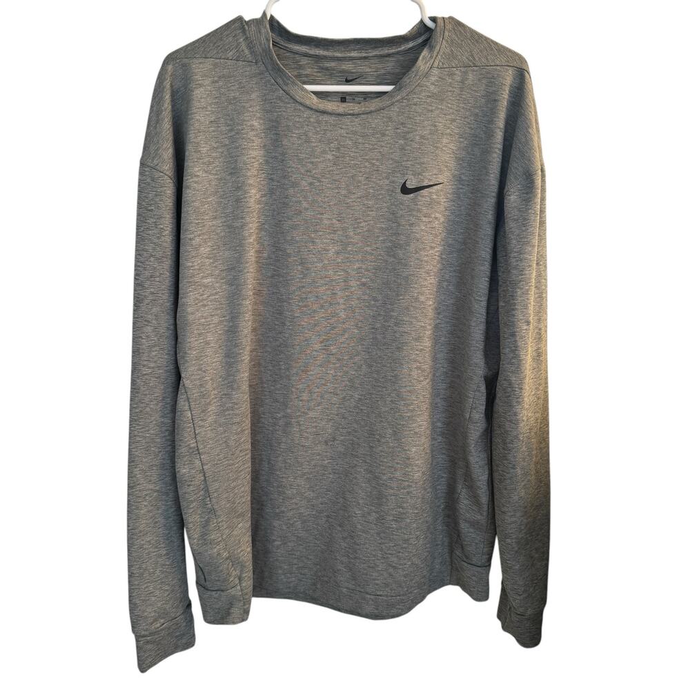 Nike Shirt Men's Green Dri-Fit Long Sleeve Athletic Pullover Sz XL‎